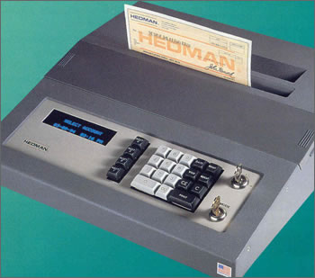 Stand alone Electronic Check writer Model HE1600
